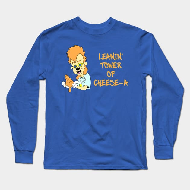 Leanin' Tower of Cheese-A! Long Sleeve T-Shirt by Blaze_Belushi